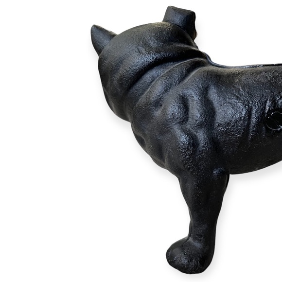 VINTAGE CAST IRON METAL ENGLISH BULL DOG DOOR STOP - Picture 8 of 11